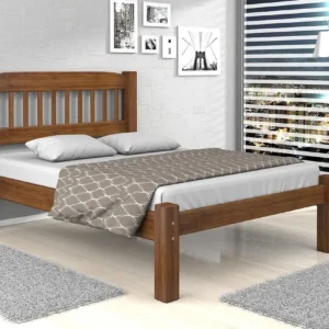 Cama casal madeira maciça - italia - KAMABEL