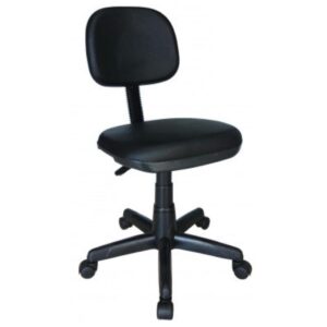 Cadeira Secretária Giratória sem Braços – Corino Preto – PMD – 42003