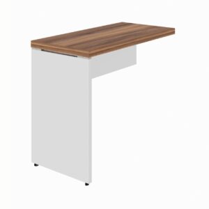 Mesa AUXILIAR SIMPLES 0,90X0,45m NOGAL SEVILHA / BRANCO – 34308