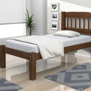 Cama solteiro italia castanho - KAMABEL