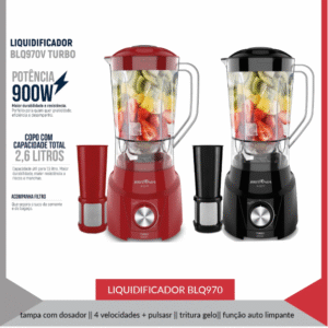 Liquidificador Britânia Diamante 800 com Função Ice, Função Pulsar, 900W e 4 Velocidades
