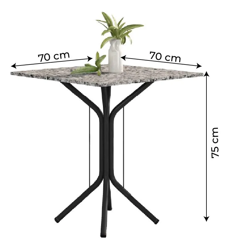 MESA GRANITO 75X75 4 CAD - Imagem 2
