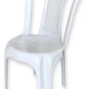 Cadeira Poltrona De Plastico Com Braços Modelo Reforçado Cor Branco Bistro