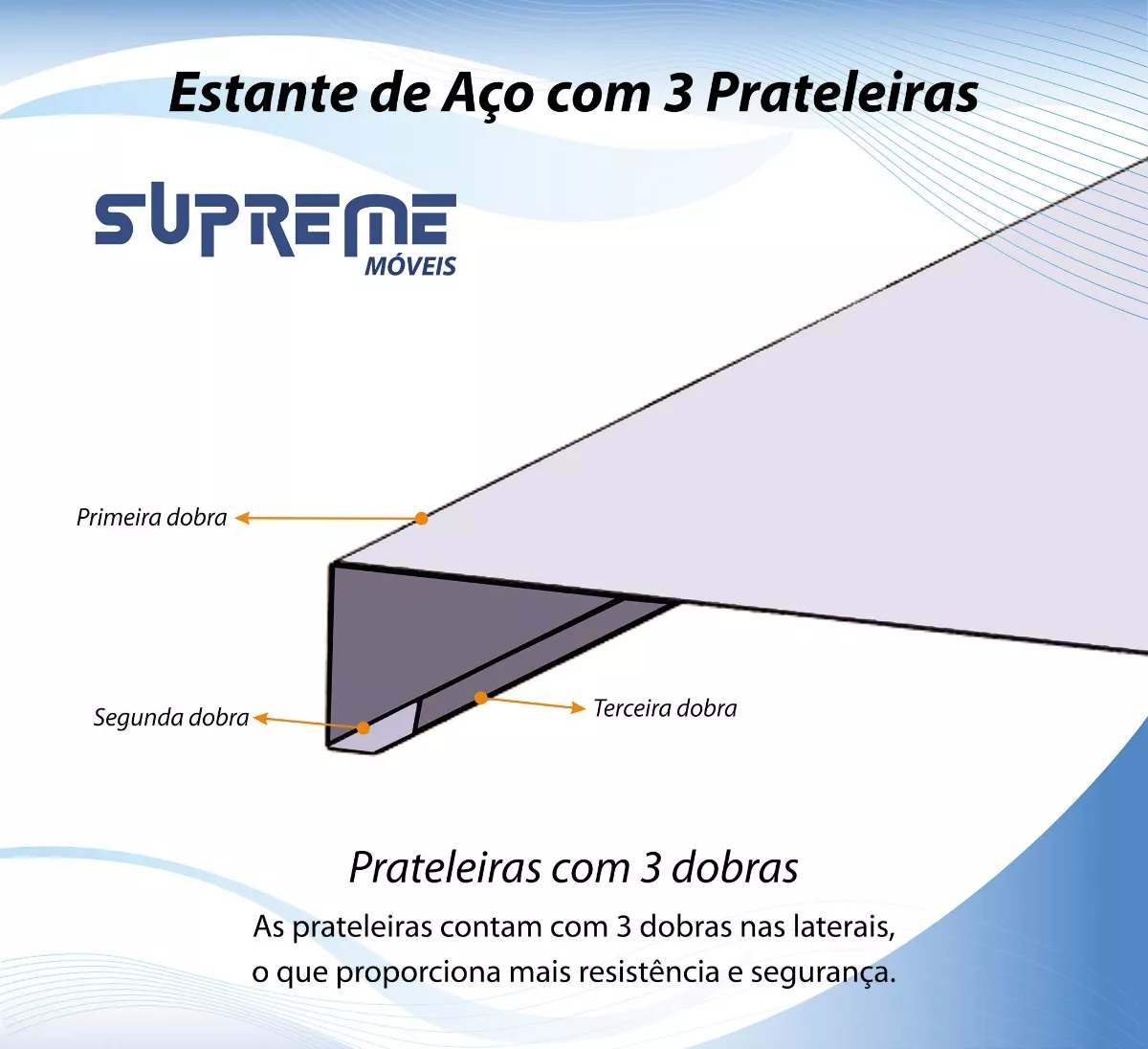 Estante Aço Multi-uso 30cm 3 Prateleiras Colorido - Imagem 4
