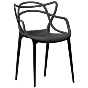 Cadeira Interlocutor ALLEGRA para Escritório ou Jantar – Polipropileno – Cor Preto – 48005