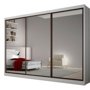 Roupeiro Diamond Plus c/03 espelhos e pés